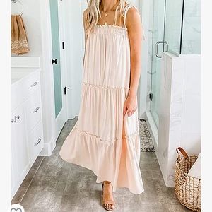 BTFBM Women's Summer Adjustable Spaghetti Strap Sleeveless Dresses